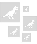 Detská sada šablón Tyranosaurus T-Rex ST406